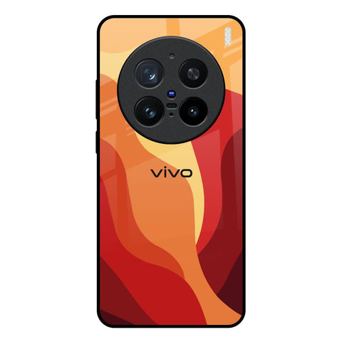 Magma Color Pattern Vivo X200 Pro 5G Glass Back Cover Online
