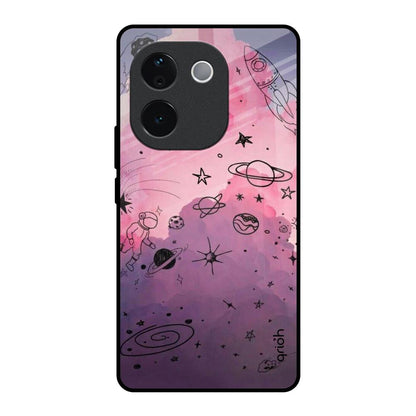 Space Doodles Vivo T3 Pro 5G Glass Back Cover Online