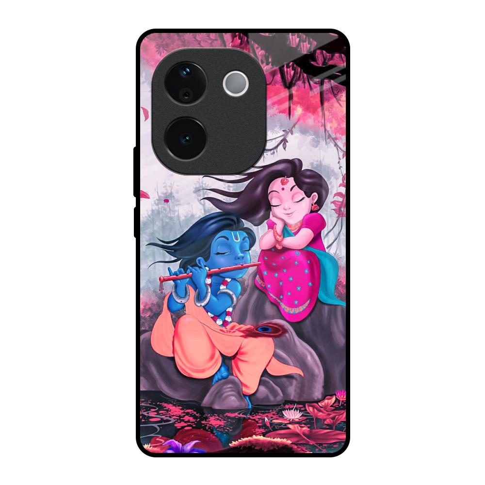 Radha Krishna Art Vivo T3 Pro 5G Glass Back Cover Online