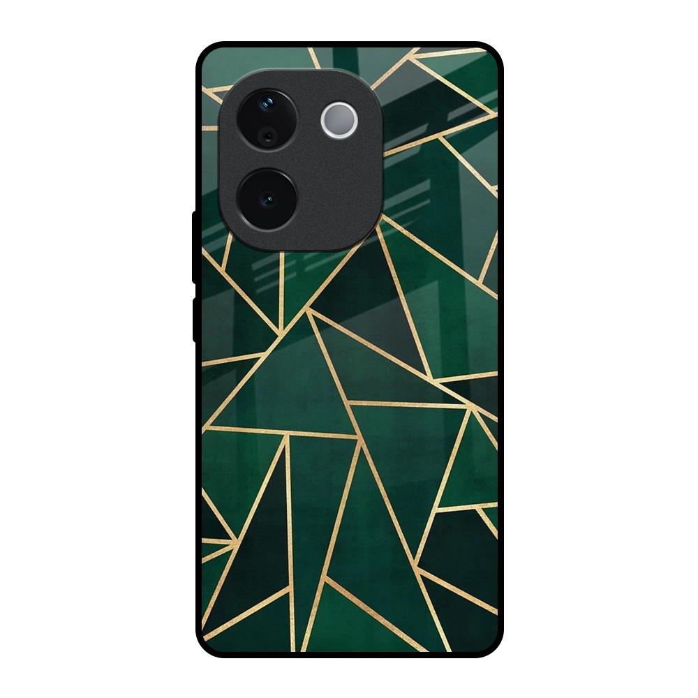 Abstract Green Vivo T3 Pro 5G Glass Back Cover Online