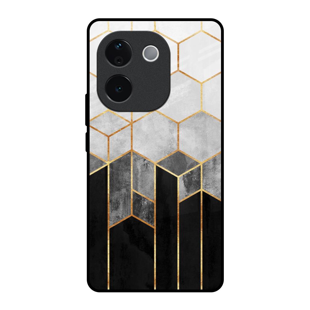 Tricolor Pattern Vivo T3 Pro 5G Glass Back Cover Online