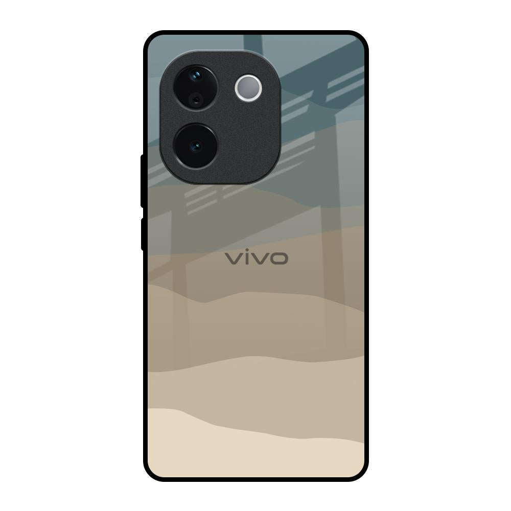 Abstract Mountain Pattern Vivo T3 Pro 5G Glass Back Cover Online