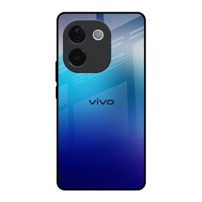 Blue Rhombus Pattern Vivo T3 Pro 5G Glass Back Cover Online