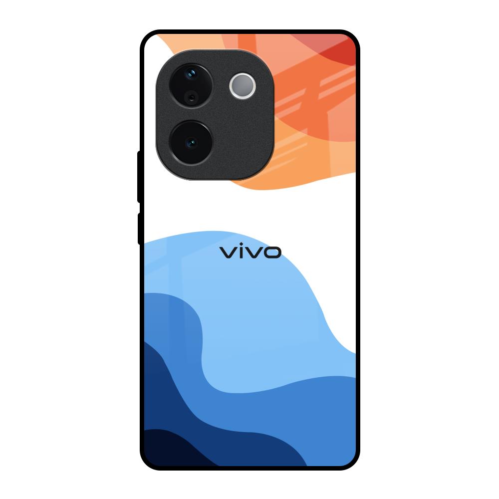 Wavy Color Pattern Vivo T3 Pro 5G Glass Back Cover Online