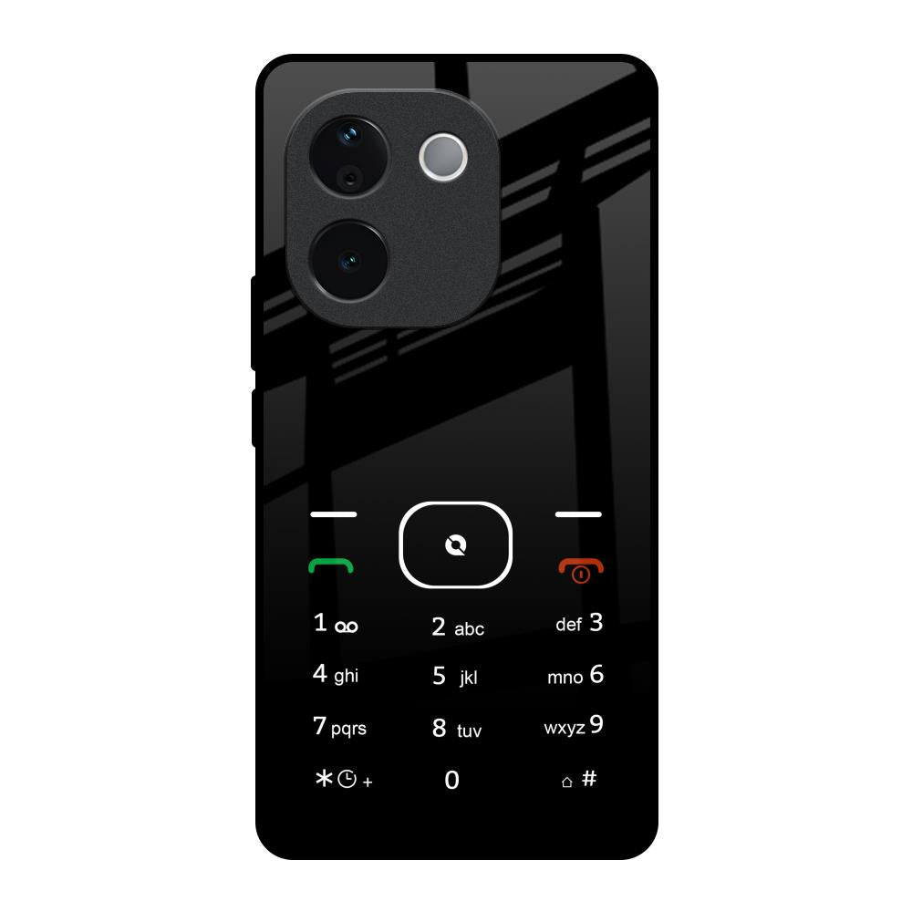 Classic Keypad Pattern IQOO Z9s Pro 5G Glass Back Cover Online