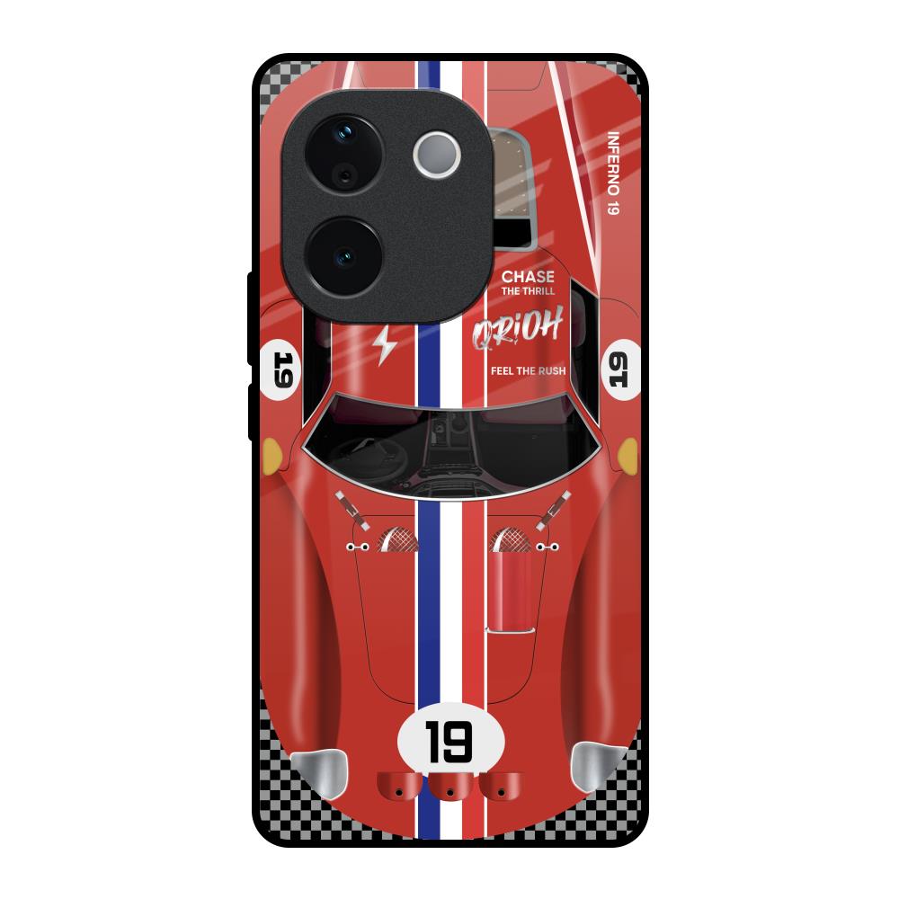 Racing Vintage IQOO Z9s Pro 5G Glass Back Cover Online