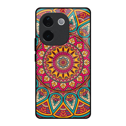 Elegant Mandala IQOO Z9s Pro 5G Glass Back Cover Online