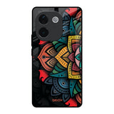 Retro Gorgeous Flower IQOO Z9s Pro 5G Glass Back Cover Online
