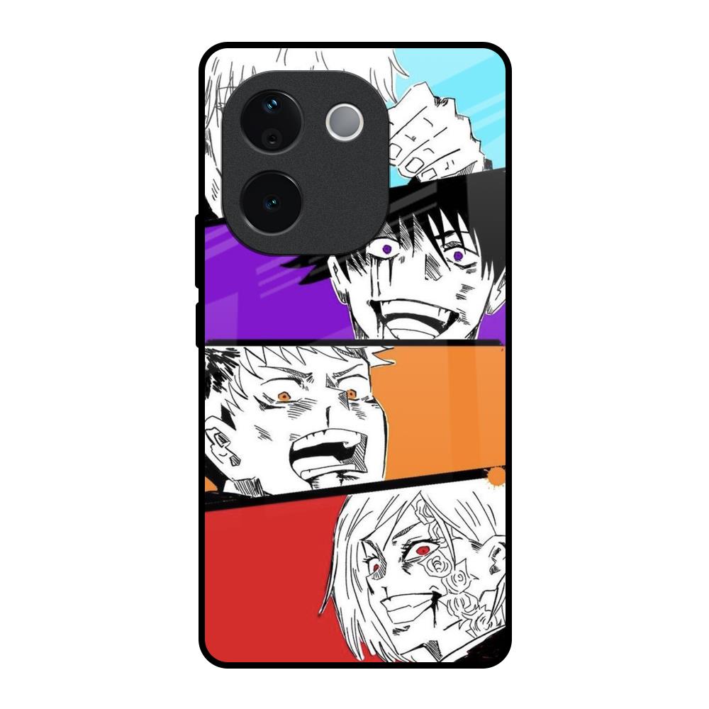 Anime Sketch IQOO Z9s Pro 5G Glass Back Cover Online