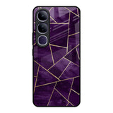 Geometric Purple Vivo Y300 5G Glass Back Cover Online