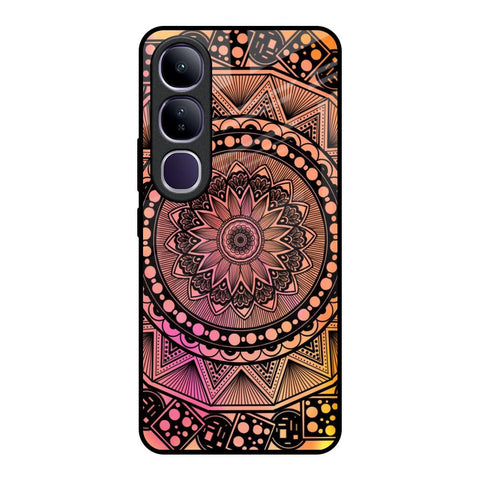 Floral Mandala Vivo Y300 5G Glass Back Cover Online