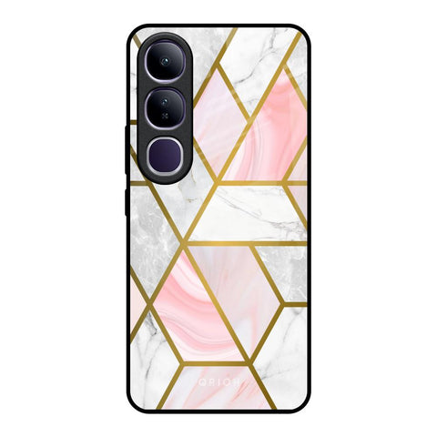 Geometrical Marble Vivo Y300 5G Glass Back Cover Online