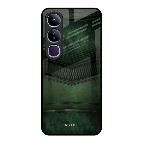 Green Leather Vivo Y300 5G Glass Back Cover Online