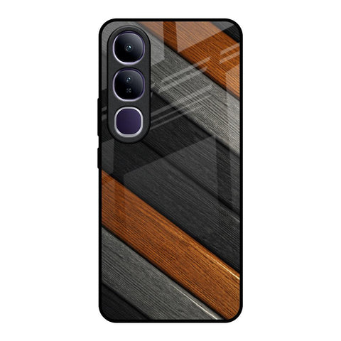 Tri Color Wood Vivo Y300 5G Glass Back Cover Online