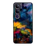 Multicolor Oil Painting Vivo Y300 5G Glass Back Cover Online