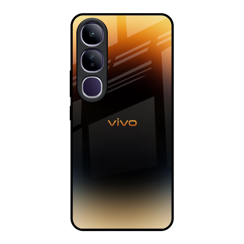 Grainy Yellow Vivo Y300 5G Glass Back Cover Online