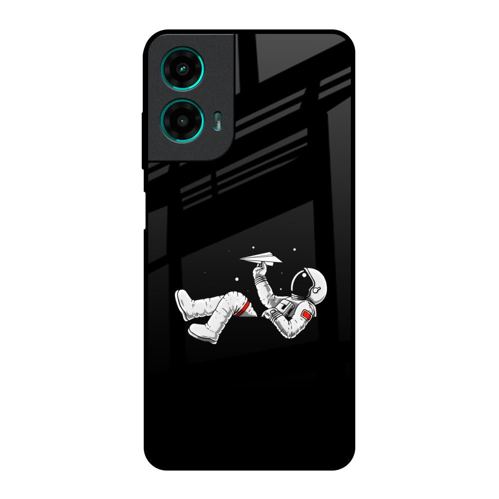 Space Traveller Motorola G35 5G Glass Back Cover Online