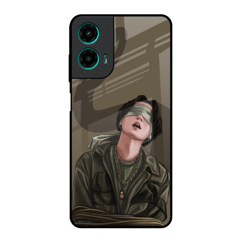 Blind Fold Motorola G35 5G Glass Back Cover Online
