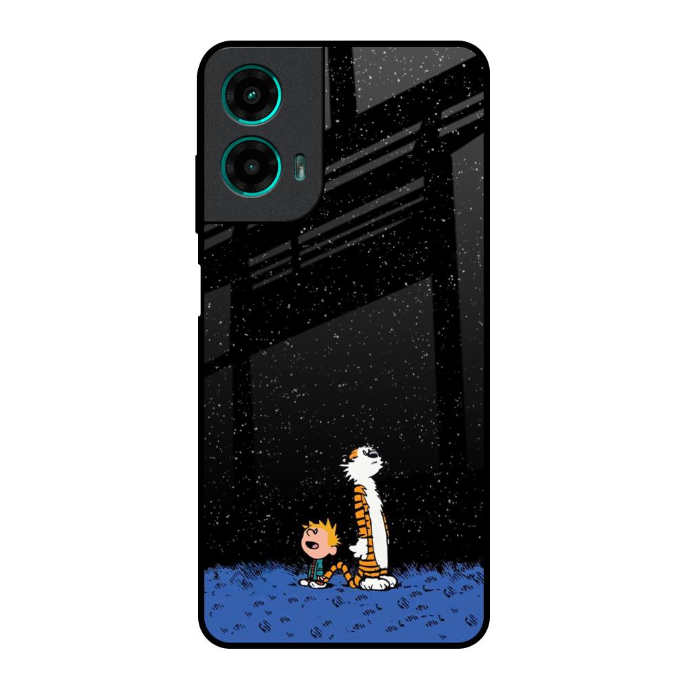 Night Sky Star Motorola G35 5G Glass Back Cover Online