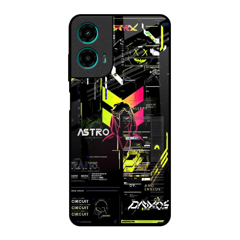 Astro Glitch Motorola G35 5G Glass Back Cover Online
