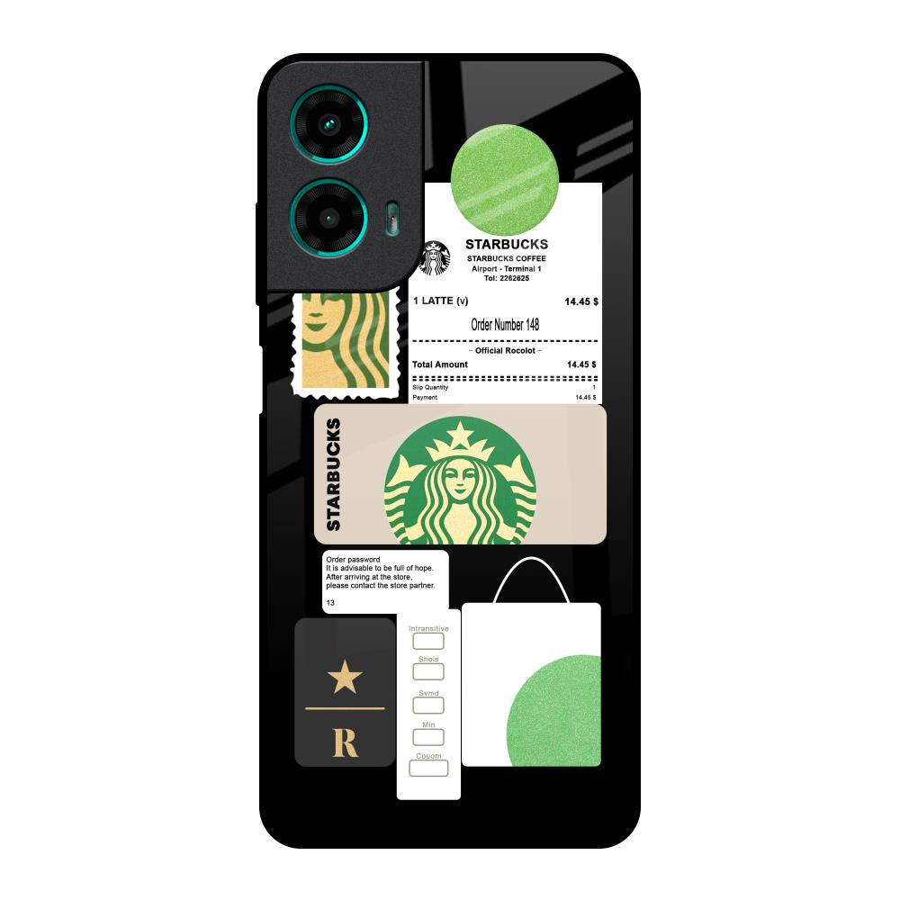 Coffee Latte Motorola G35 5G Glass Back Cover Online