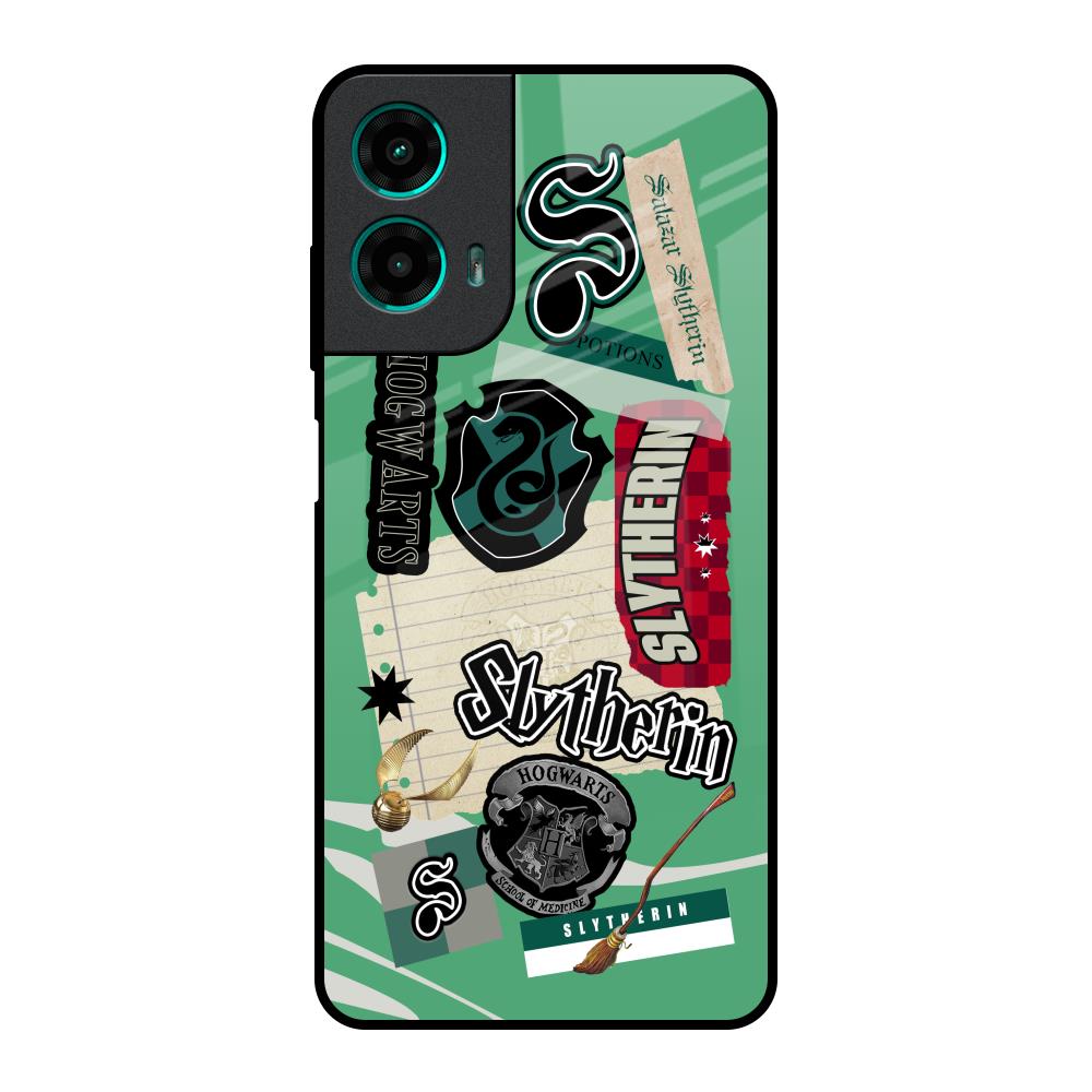 Slytherin Motorola G35 5G Glass Back Cover Online