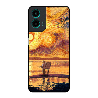 Sunset Vincent Motorola G35 5G Glass Back Cover Online