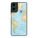 Travel Map Motorola G35 5G Glass Back Cover Online