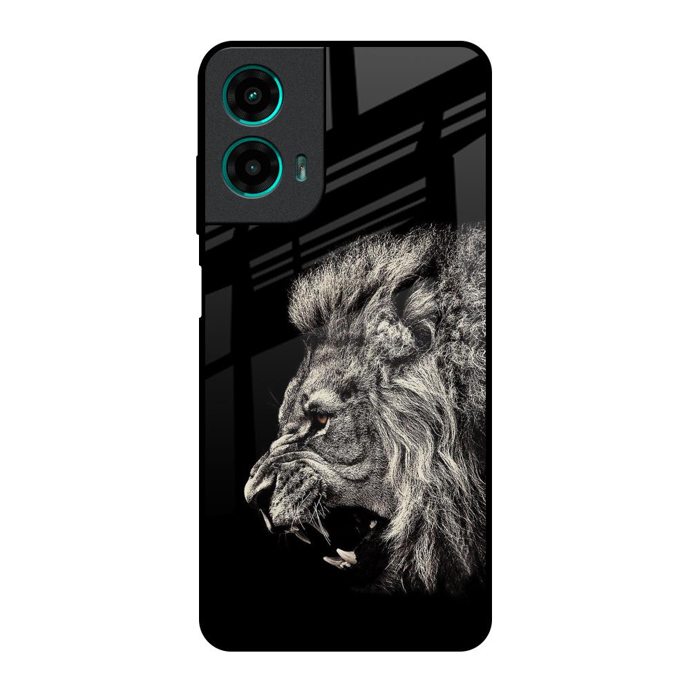 Brave Lion Motorola G35 5G Glass Back Cover Online