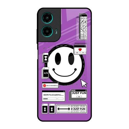 Code with Smile Motorola G35 5G Glass Back Cover Online