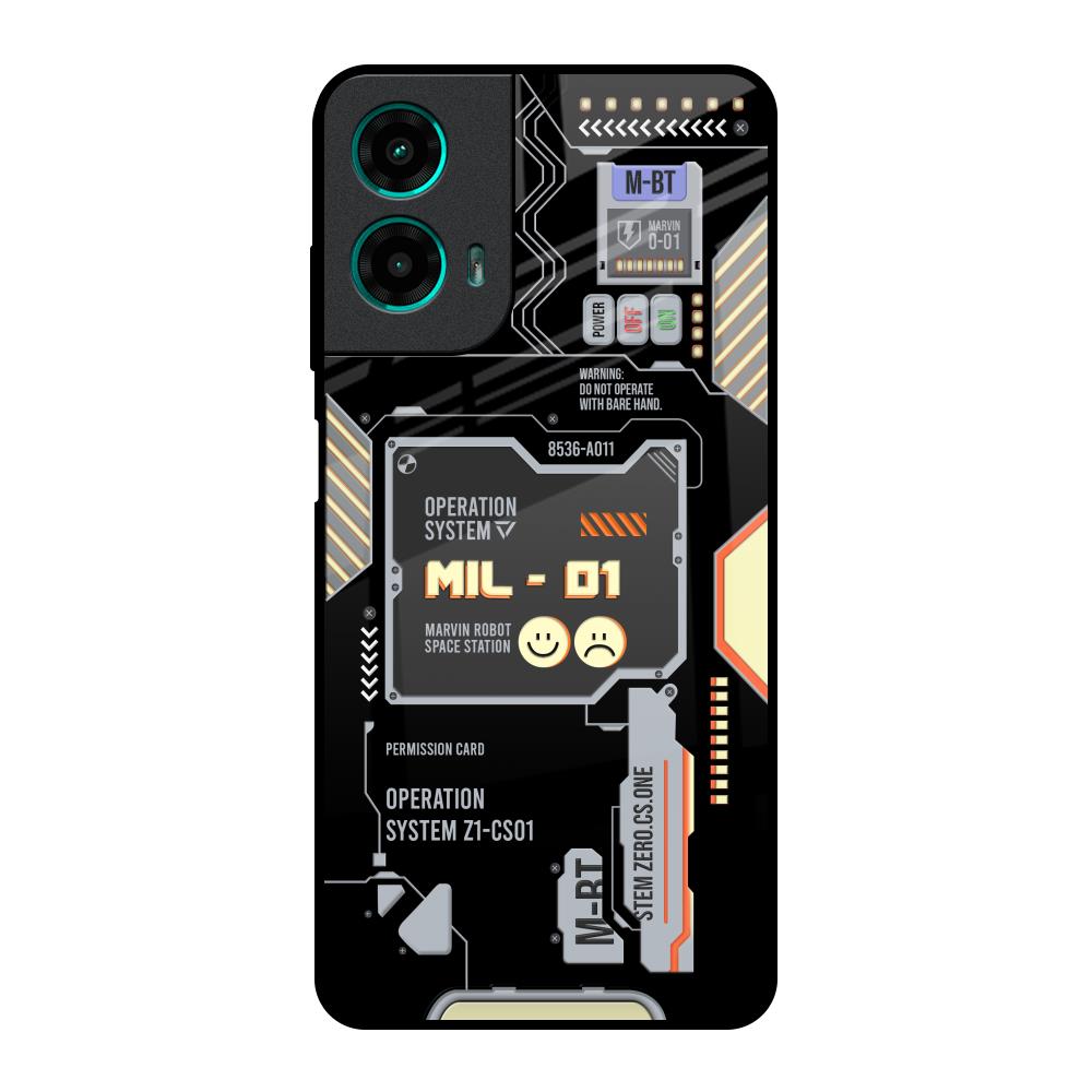 Exposed Parts Motorola G35 5G Glass Back Cover Online