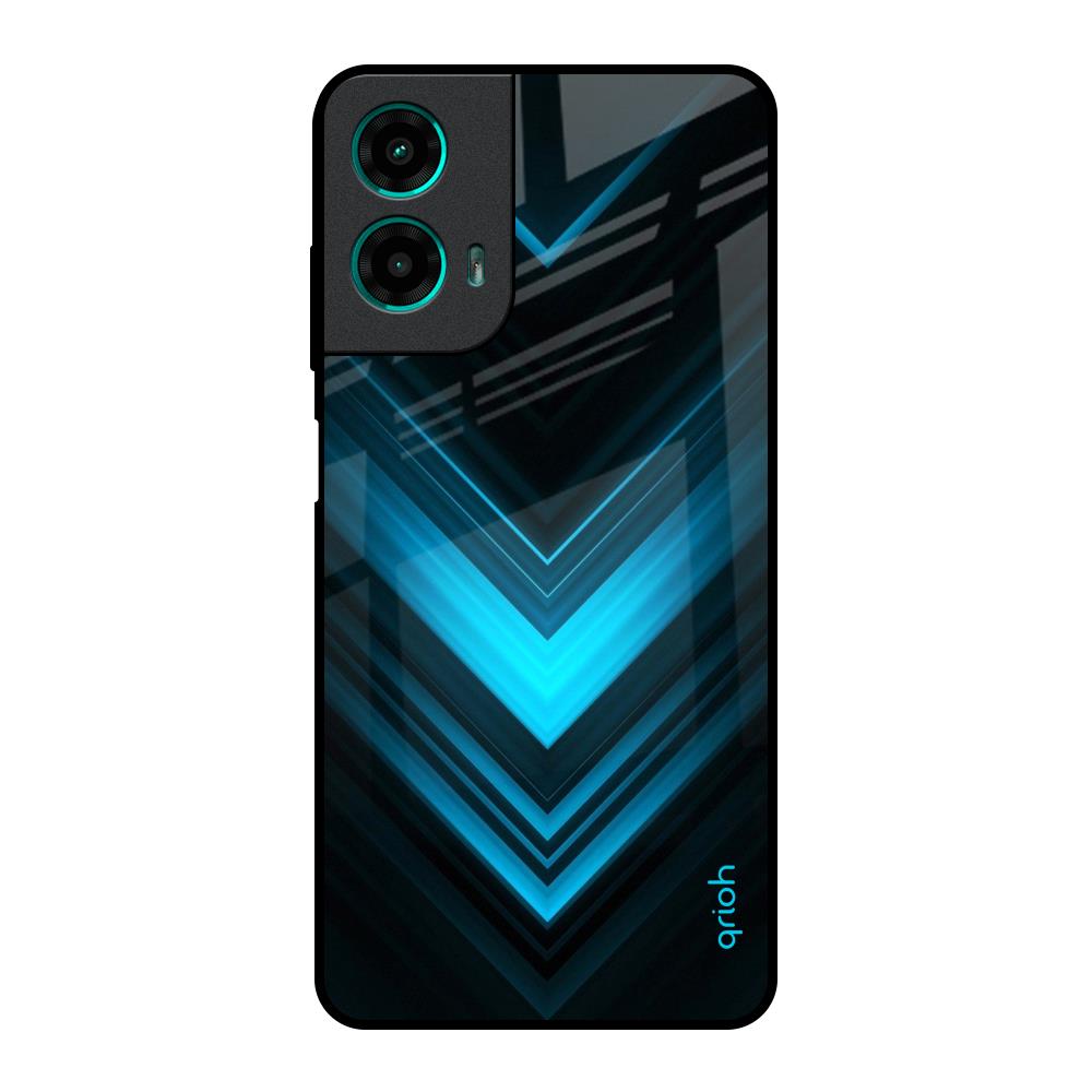 Vertical Blue Arrow Motorola G35 5G Glass Back Cover Online