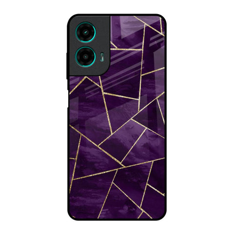 Geometric Purple Motorola G35 5G Glass Back Cover Online