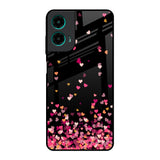 Heart Rain Fall Motorola G35 5G Glass Back Cover Online