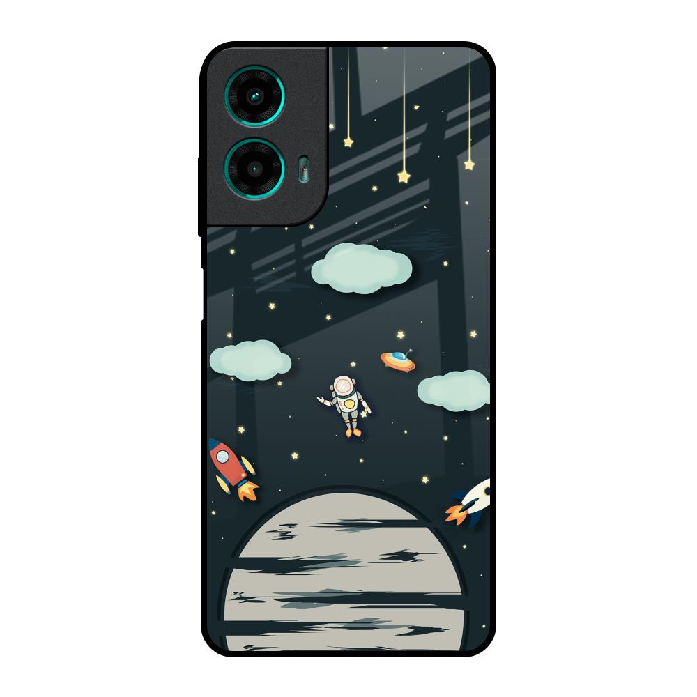 Astronaut Dream Motorola G35 5G Glass Back Cover Online