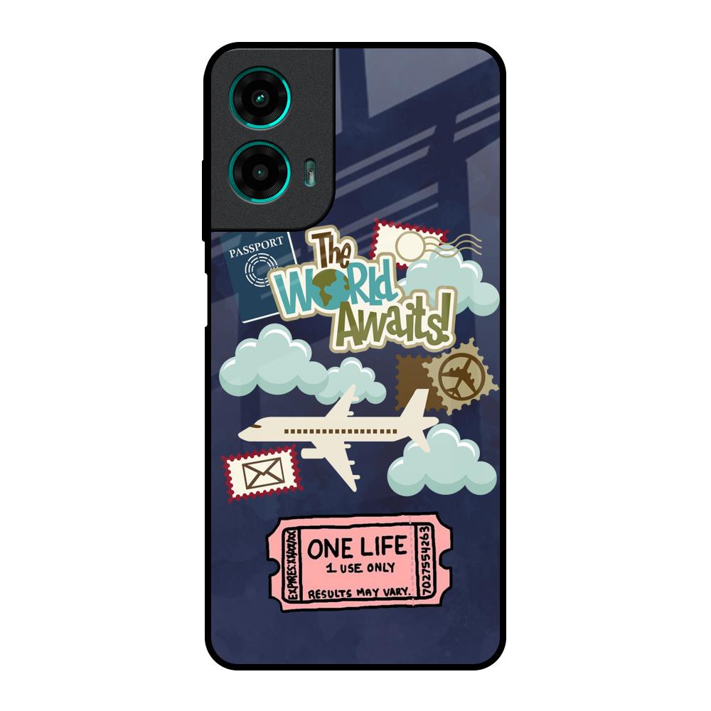 Tour The World Motorola G35 5G Glass Back Cover Online