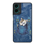 Kitty In Pocket Motorola G35 5G Glass Back Cover Online