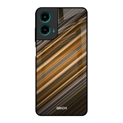 Diagonal Slash Pattern Motorola G35 5G Glass Back Cover Online