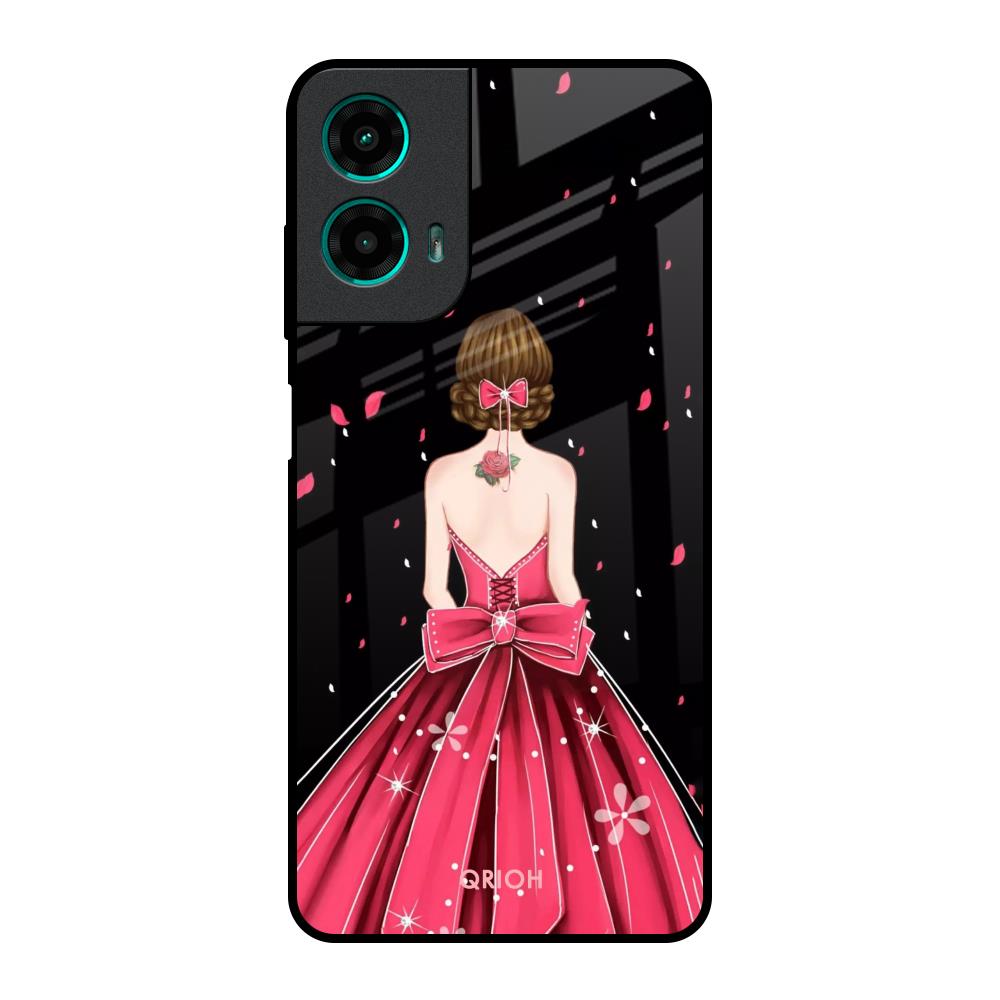 Fashion Princess Motorola G35 5G Glass Back Cover Online