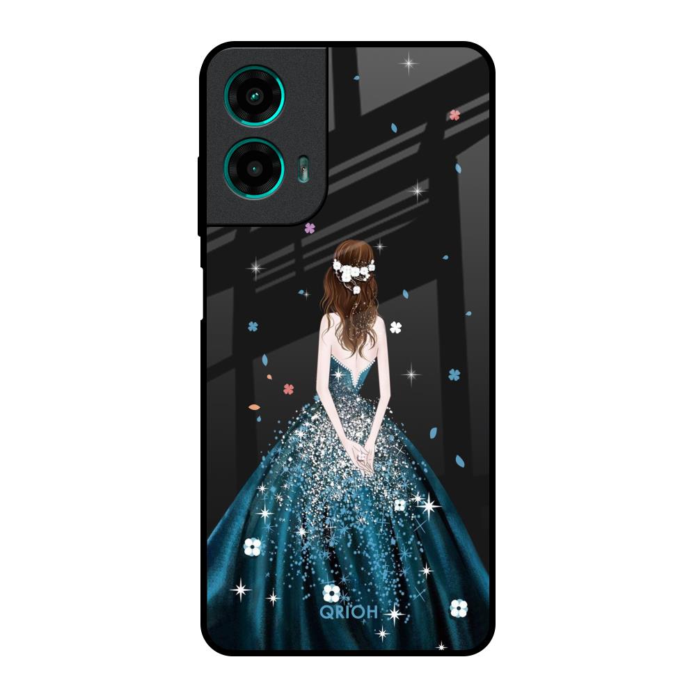 Queen Of Fashion Motorola G35 5G Glass Back Cover Online