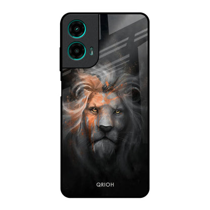 Devil Lion Motorola G35 5G Glass Back Cover Online