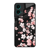 Black Cherry Blossom Motorola G35 5G Glass Back Cover Online