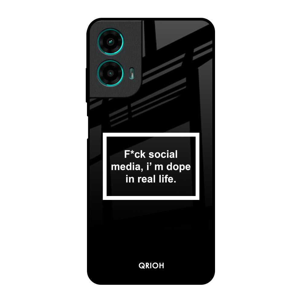 Dope In Life Motorola G35 5G Glass Back Cover Online