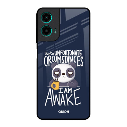Struggling Panda Motorola G35 5G Glass Back Cover Online