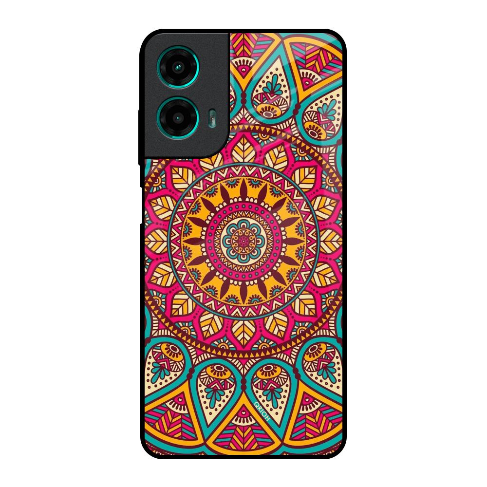 Elegant Mandala Motorola G35 5G Glass Back Cover Online
