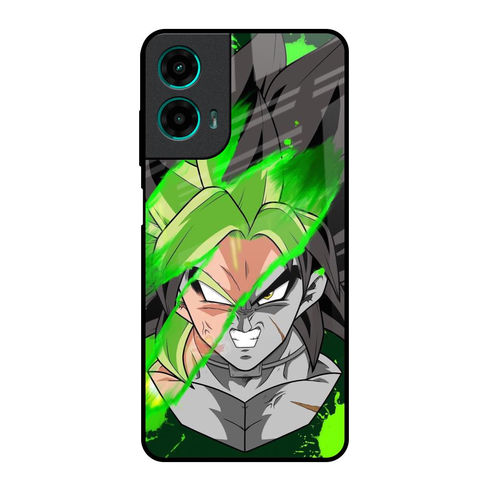 Anime Green Splash Motorola G35 5G Glass Back Cover Online