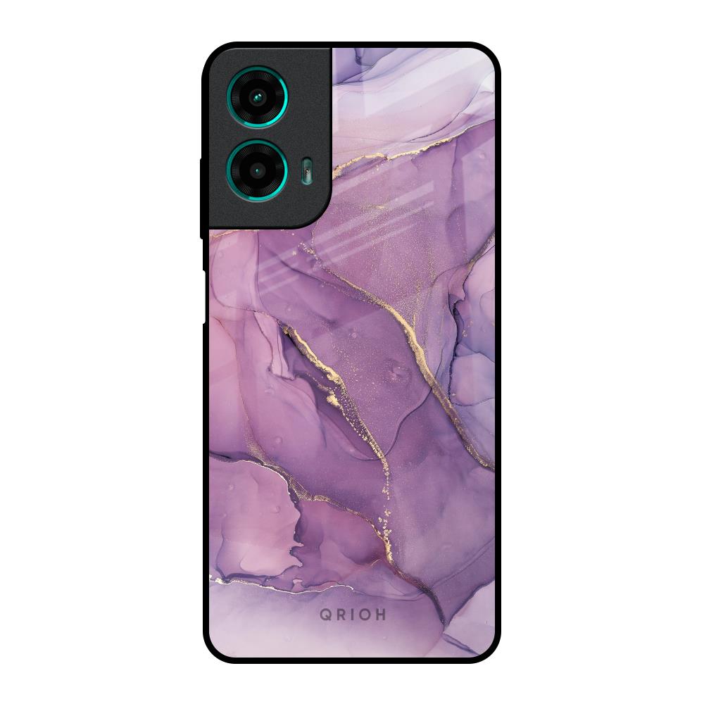 Purple Gold Marble Motorola G35 5G Glass Back Cover Online
