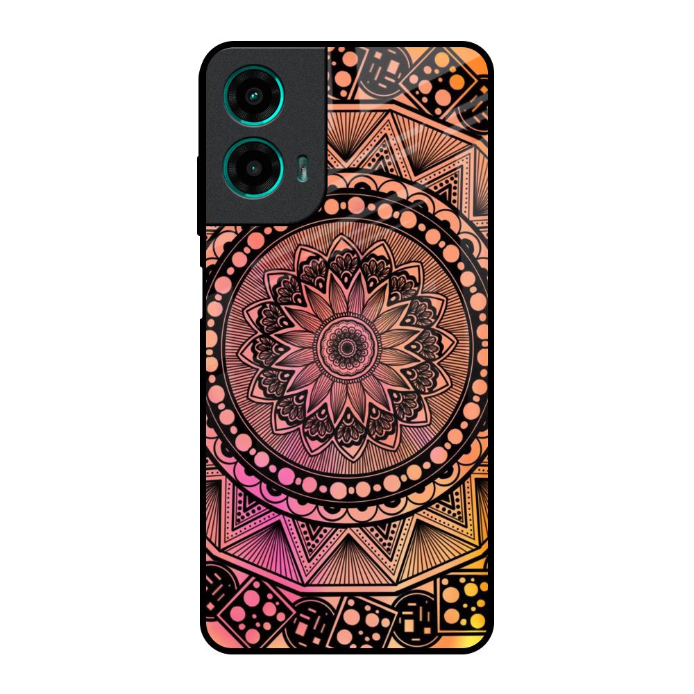 Floral Mandala Motorola G35 5G Glass Back Cover Online
