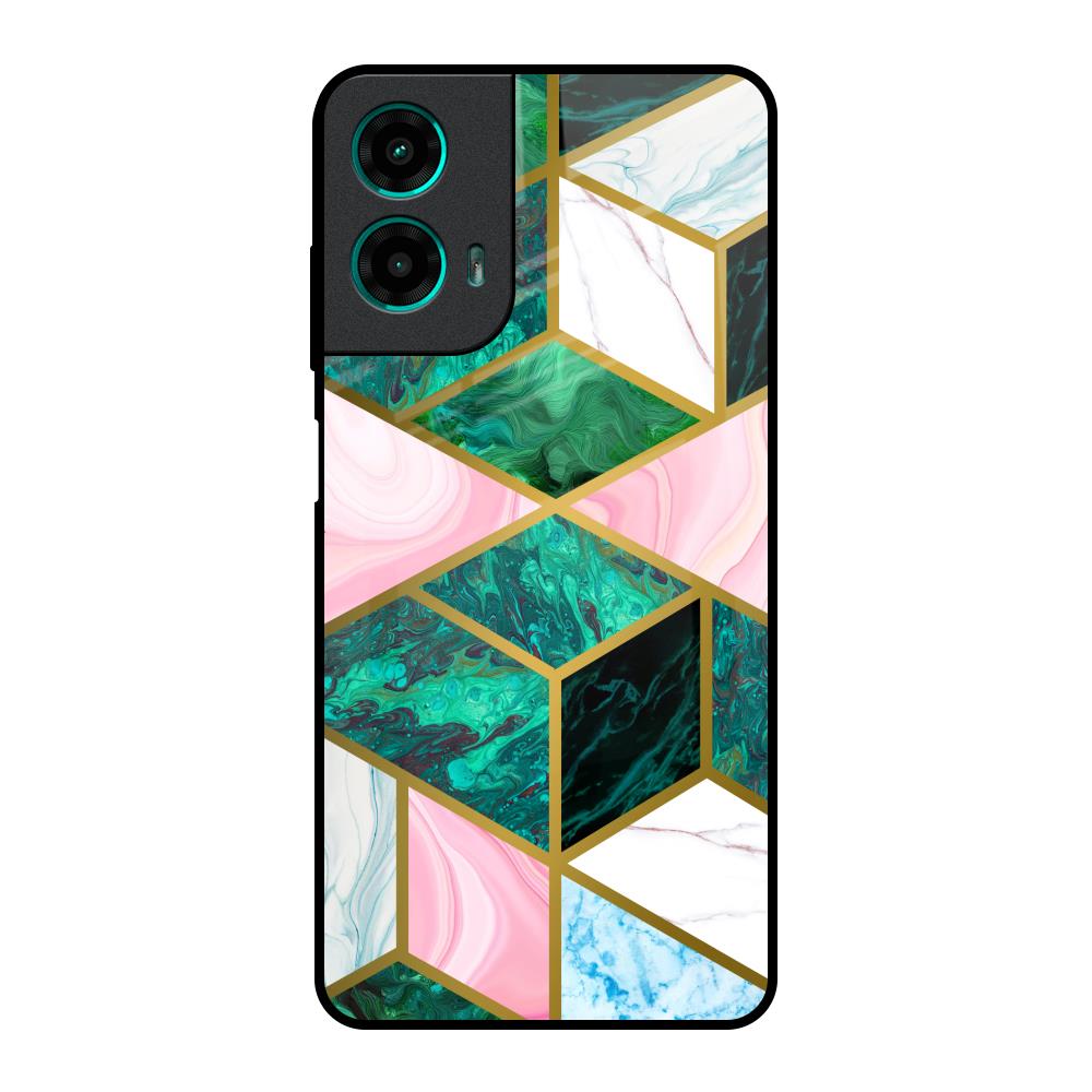 Seamless Green Marble Motorola G35 5G Glass Back Cover Online