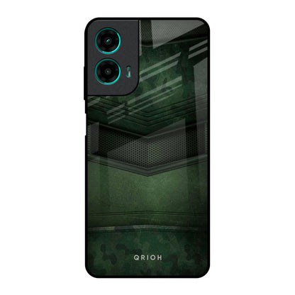 Green Leather Motorola G35 5G Glass Back Cover Online